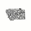 (3 Pack) Montana Home Decals - State Pride - Laptop Stickers - 3 Inches On Longest Side - Easy Peel & Apply - Made in USA - 3MCS7837