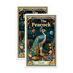 (2 Pack) The Peacock Magnets - Unique Animal Art Magnets - Colorful Peacock Bird Design Magnets - 5" On Longest Side - for Cars, Fridges, Toolboxes - Made in USA - MAG3630