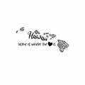 (3 Pack) Hawaii Home Decals - Island State Pride - Laptop Bumper Stickers - 3 Inches On Longest Side - Easy Peel & Apply - Made in USA - 3MCS7820