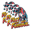 (3 Pack) Greyhound Decals - Funny Dog Decals - Fast Not Furious Decal - 3 Inches On Longest Side - Easy Peel & Apply - Made in USA - 3MCS7291