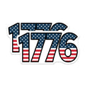 (2 Pack) Patriotic 1776 Magnets - USA Flag Magnets - American Independence Day Magnets - 5" On Longest Side - for Cars, Fridges, Toolboxes - Made in USA - MAG3883