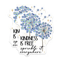 (2 Pack) Kindness is Free Magnets - Inspirational Quote - Positive Message - 5" On Longest Side - for Cars, Fridges, Toolboxes - Made in USA - MAG4162