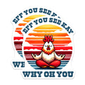 (2 Pack) Funny Chicken Magnets - Yoga Chicken - Offensive Magnets - 5" On Longest Side - Premium Magnet - for Cars, Refrigerators, Toolboxes, Lockers - Made in USA - MAG16964