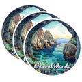 (3 Pack) Channel Islands Decals - National Park Decal - Island Laptop Decal - 3 Inches On Longest Side - Easy Peel & Apply - Made in USA - 3MCS0496