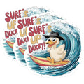 (3 Pack) Surfing Duck Decals - Laptop Decal - Funny Animal Decal - 3 Inches On Longest Side - Easy Peel & Apply - Made in USA - 3MCS7272