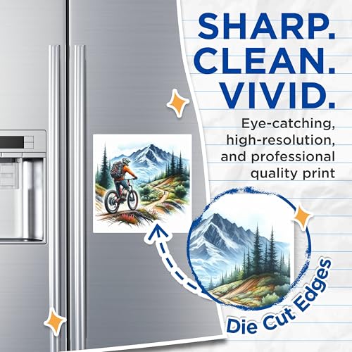 (2 Packs) Mountain Biking Riding in The Mountains Magnets - Mountain Biking Magnets - 5 Inches On Longest Side - Premium Magnet - for Fridges, Toolboxes, Cars - Made in USA - MAG2495