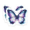 (2 Pack) Galaxy Butterfly Magnets - Watercolor Starry Wings - Aesthetic Fridge Locker Decor - 5 Inches On Longest Side - Thick Durable Magnet - Made in USA - MAG36789
