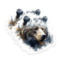 (2 Pack) Bear Mountain Stickers - Wildlife Adventure Decal - Nature Lover Decoration - 5" On Longest Side - Sticks to Smooth Flat Surfaces - Made in USA - BMCS3808