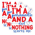 (3 Pack) Paramedic Dad Decals - EMT Father - Funny Laptop Decals - 3 Inches On Longest Side - Easy Peel & Apply - Made in USA - 3MCS4301