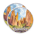 (2 Pack) Pinnacles National Park Bumper Magnet - US National Park - Choose from 63 Parks - 5" On Longest Side - Decal for Car Bumper, Laptop, Water Bottle, Wall, and Window - MAG1621