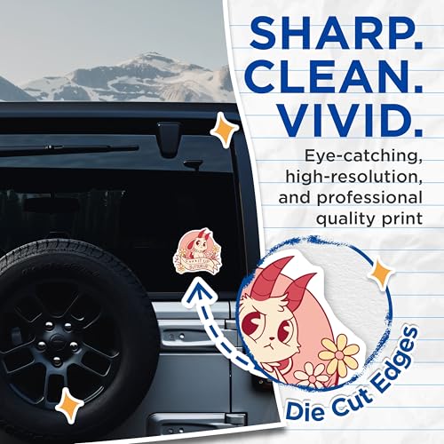 (2 Pack) F It Up Buttercup Stickers - Cute Goat Stickers - Funny Animal Stickers - 5" On Longest Side - Sticks to Smooth Flat Surfaces - Made in USA - BMCS5618