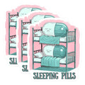 (3 Pack) Sleeping Pills Decals - Funny Medication - Sleepy Pun - 3 Inches On Longest Side - Easy Peel & Apply - Made in USA - 3MCS6396