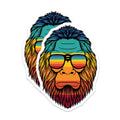 (2 Pack) Bigfoot Magnets - Retro Sunset Design - Cryptid Art Decor - 5 Inches On Longest Side - Thick Durable Magnet - Made in USA - MAG21994