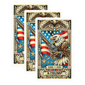 (3 Pack) American Eagle Decals - Patriotic Gun Lover - Political Decal - 3 Inches On Longest Side - Easy Peel & Apply - Made in USA - 3MCS4295