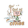 (2 Pack) Out of Office Magnets - Retro Computer Decor - Funny Work Humor - Coworker Desk Accessory - 5 Inches On Longest Side - Thick Durable Magnet - Made in USA - MAG38196