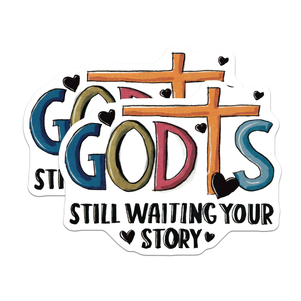 (2 Pack) God is Still Writing Your Story Magnets - Christian Inspirational Faith Quote - Religious Decor for Believers - 5 Inches On Longest Side - Thick Durable Magnet - Made in USA - MAG26964