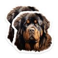 (2 Pack) Tibetan Mastiff Magnets - Majestic Loyal Dog Art - Large Breed Pet Decor - Refrigerator Kitchen Accessory - 5 Inches On Longest Side - Thick Durable Magnet - Made in USA - MAG23946