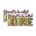 (2 Pack) Blessed Nonnie Magnets - Sunflower Animal Print Boho Decor - Grandparent Refrigerator Accessory - 5 Inches On Longest Side - Thick Durable Magnet - Made in USA - MAG30814