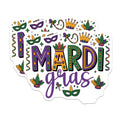 (2 Pack) Mardi Gras Magnets - Carnival Celebration Decor - New Orleans Party Favors - 5" On Longest Side - Premium Magnet - for Cars, Refrigerators, Toolboxes, Lockers - Made in USA - MAG16772