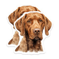 (2 Pack) Vizsla Dog Magnets - Loyal Hunting Breed - Refrigerator Decor for Pet Owners - Dog Mom Dad Appreciation - 5 Inches On Longest Side - Thick Durable Magnet - Made in USA - MAG25376