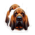 (2 Pack) Bloodhound Dog Magnets - Hound Puppy Home Decor - Unique Refrigerator Stickers - 5" On Longest Side - Premium Magnet - for Cars, Refrigerators, Toolboxes, Lockers - Made in USA - MAG14404