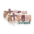 (2 Pack) Risen Indeed Magnets - Christian Faith Decor - Easter Refrigerator Magnets - Religious Inspirational Home Accents - 5 Inches On Longest Side - Thick Durable Magnet - Made in USA - MAG27733
