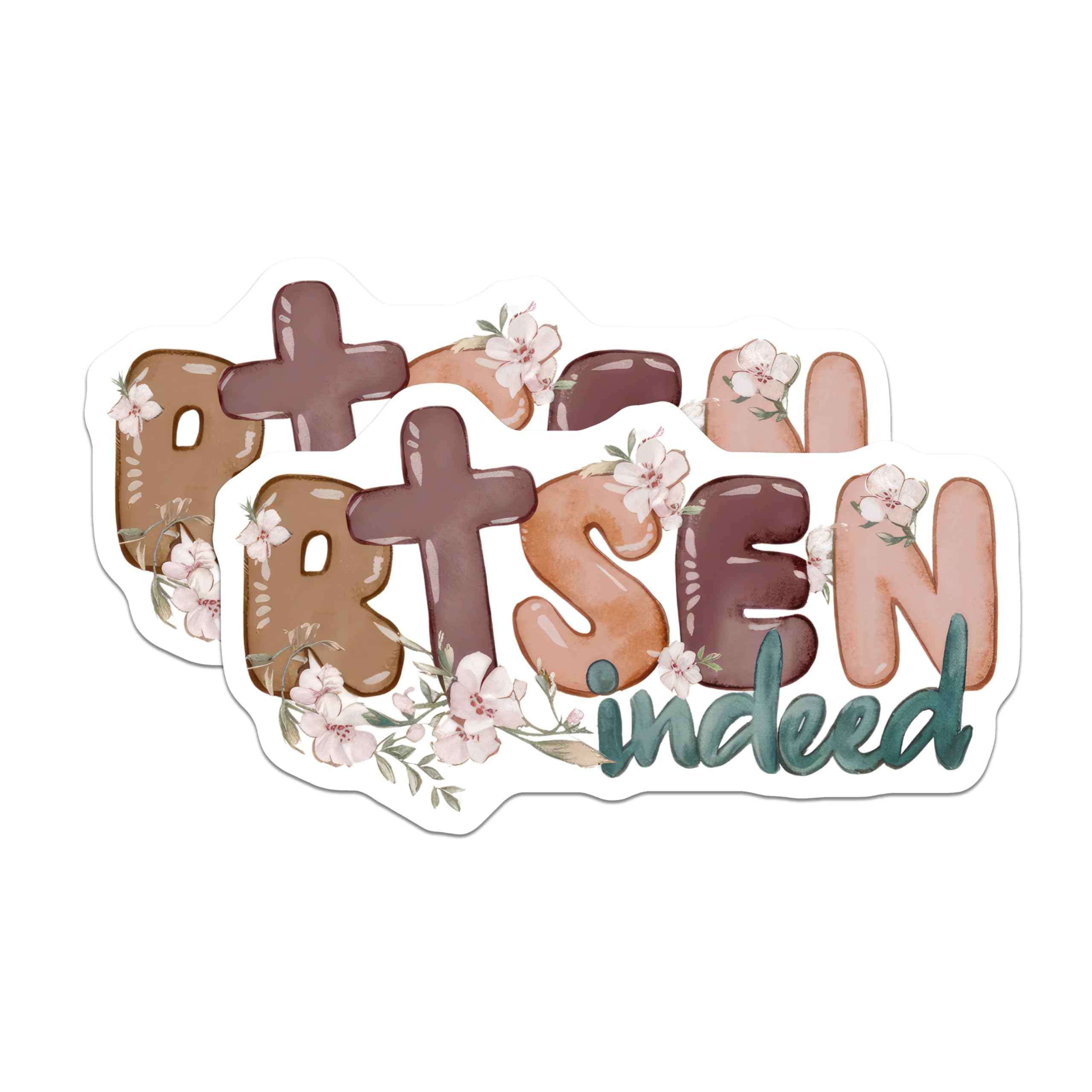 (2 Pack) Risen Indeed Magnets - Christian Faith Decor - Easter Refrigerator Magnets - Religious Inspirational Home Accents - 5 Inches On Longest Side - Thick Durable Magnet - Made in USA - MAG27733