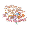 (2 Pack) Motivational Magnets - Retro Floral Inspiration - Self Love Affirmation Refrigerator Decor - 5 Inches On Longest Side - Thick Durable Magnet - Made in USA - MAG37545
