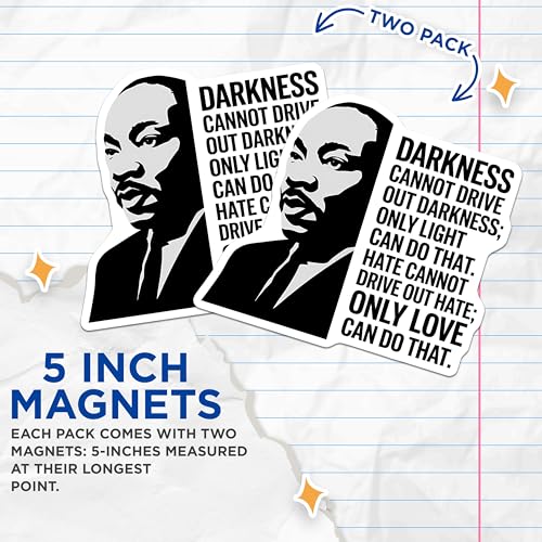 (2 Pack) Inspirational Quotes Magnets - Motivational Message - Positive Affirmations Magnet - 5" On Longest Side - for Cars, Fridges, Toolboxes - Made in USA - MAG3758