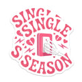 (2 Pack) Single Season Magnets - Anti Valentines Day Decor - Funny Breakup Statement - Skeleton Hand Fridge Locker Art - 5 Inches On Longest Side - Thick Durable Magnet - Made in USA - MAG22332
