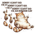 (3 Pack) Indoor Cat Decals - Funny Cat - Laptop Decals - 3 Inches On Longest Side - Easy Peel & Apply - Made in USA - 3MCS2439