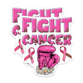 (2 Pack) Fight Cancer Magnets - Boxing Glove Magnets - Awareness Ribbon - 5" On Longest Side - Premium Magnet - for Cars, Refrigerators, Toolboxes, Lockers - Made in USA - MAG16575