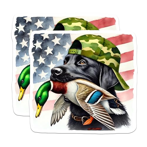 (2 Pack) Dog Hunting Magnets Magnets - 5" On Longest Side - Made in USA - Sticks to Refrigerators & Metal Surfaces - MAG8662