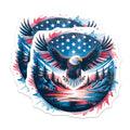(2 Pack) American Eagle Stickers - Patriotic USA Symbol - Wildlife Freedom Decals - 5" On Longest Side - Sticks to Smooth Flat Surfaces - Made in USA - BMCS21069