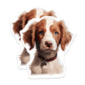 (2 Pack) Brittany Spaniel Magnets - Cute Puppy Fridge Decor - Dog Mom Animal Lover Item - 5 Inches On Longest Side - Thick Durable Magnet - Made in USA - MAG29209