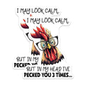 (2 Pack) Funny Chicken Magnets - 5" On Longest Side - for Cars, Fridges, Toolboxes - Made in USA - MAG7741