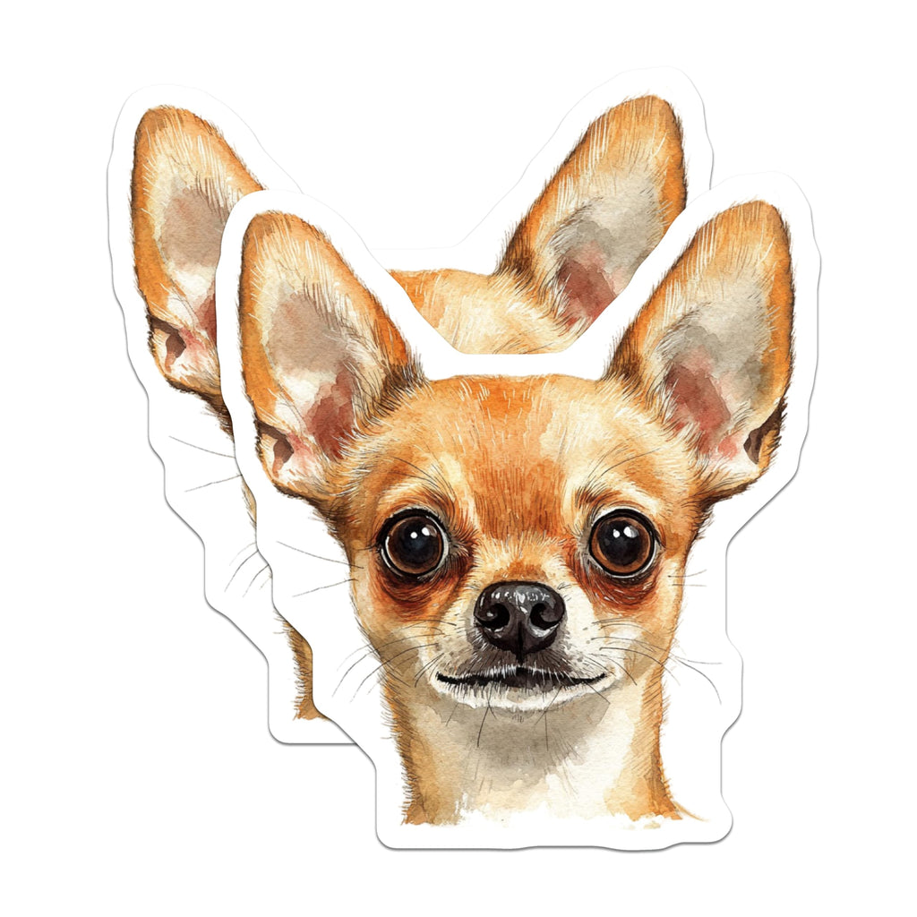 (2 Pack) Chihuahua Magnets - Cute Dog Magnets - Pet Lover Decor - 5" On Longest Side - Premium Magnet - for Cars, Refrigerators, Toolboxes, Lockers - Made in USA - MAG16453