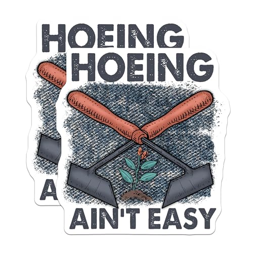 (2 Pack) Gardening Puns Stickers - Funny Gardening Quotes - Garden Humor Stickers - 5" On Longest Side - Sticks to Smooth Flat Surfaces - Made in USA - BMCS4171