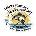 (2 Pack) Funny Fishing Magnets - Todays Forecast Fishing Humor - Fisherman Refrigerator Decor - Outdoor Enthusiast Item - 5 Inches On Longest Side - Thick Durable Magnet - Made in USA - MAG38112