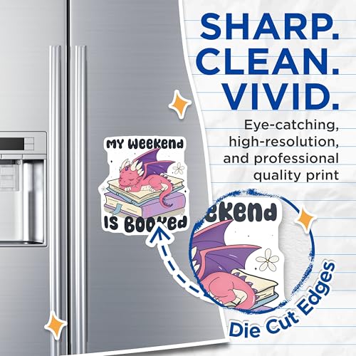 (2 Pack) Cute Dragon Magnets - My Weekend is Booked Decoration - Cartoon Dragon Magnets for Fridge or Locker - 5" On Longest Side - for Cars, Fridges, Toolboxes - Made in USA - MAG7129
