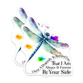 (2 Pack) Dragonfly Remembrance Magnets - Always By Your Side Quote - Sympathy Memorial Thinking of You Comfort - 5 Inches On Longest Side - Thick Durable Magnet - Made in USA - MAG36762