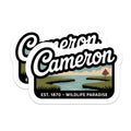 (2 Pack) Cameron Louisiana Magnets - Wildlife Paradise - Est 1870 Souvenir - 5" On Longest Side - Premium Magnet - for Cars, Refrigerators, Toolboxes, Lockers - Made in USA - MAG18304