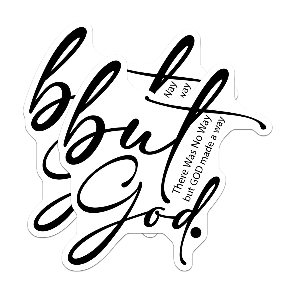 (2 Pack) But God Magnets - Christian Refrigerator Magnets - Inspirational Verse Decor - 5 Inches On Longest Side - Thick Durable Magnet - Made in USA - MAG25703