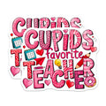(2 Pack) Cupid's Favorite Teacher Magnets - Valentine Classroom Decor - School Educator Appreciation - 5 Inches On Longest Side - Thick Durable Magnet - Made in USA - MAG25677