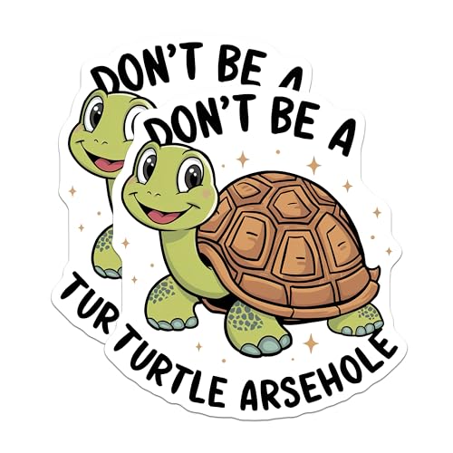 (2 Pack) Cute Turtle Art Magnets Magnets - 5" On Longest Side - Made in USA - Sticks to Refrigerators & Metal Surfaces - MAG8674