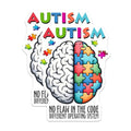 (2 Pack) Autism Awareness Magnets - Brain Puzzle Magnets - Inspirational Quote Magnets - 5" On Longest Side - for Cars, Refrigerators, Toolboxes, Lockers - Made in USA BMCS3216