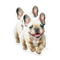 (2 Pack) French Bulldog Magnets - Cute Dog Magnets - Fridge Decoration - 5" On Longest Side - Premium Magnet - for Cars, Refrigerators, Toolboxes, Lockers - Made in USA - MAG14435
