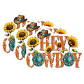 (3 Pack) Hey Cowboy Decals - Western Decal - Country Decals - 3 Inches On Longest Side - Easy Peel & Apply - Made in USA - 3MCS1940