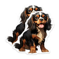 (2 Pack) Cavalier King Charles Spaniel Magnets - Dog Mom Dog Dad Decor - Cute Pet Art Magnets - 5 Inches On Longest Side - Thick Durable Magnet - Made in USA - MAG30678