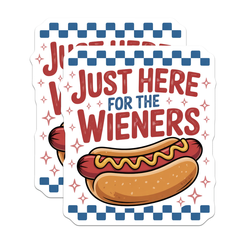 (2 Pack) Funny Hot Dog Magnets - BBQ Refrigerator Magnets - Humorous Kitchen Decor for Foodies - 5 Inches On Longest Side - Thick Durable Magnet - Made in USA - MAG38326